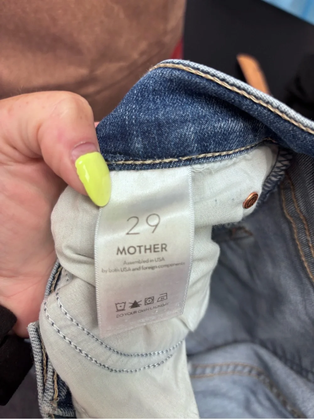 MOTHER Denim The Mid Rise Dazzler Ankle Jeans Healing Jar Size 29